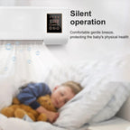 Wall Mounted 2 in 1 Heater & Cooler, Space Heater with Cold Wind, Remote Control Timer, Dual Use Wall & Desktop Mini Air Conditioner No Outdoor Unit for Bedroom Bathroom Office