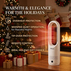Hiluce All Season Bladeless Fan, 1400W Space Heater & 40W Tower Fan Combo