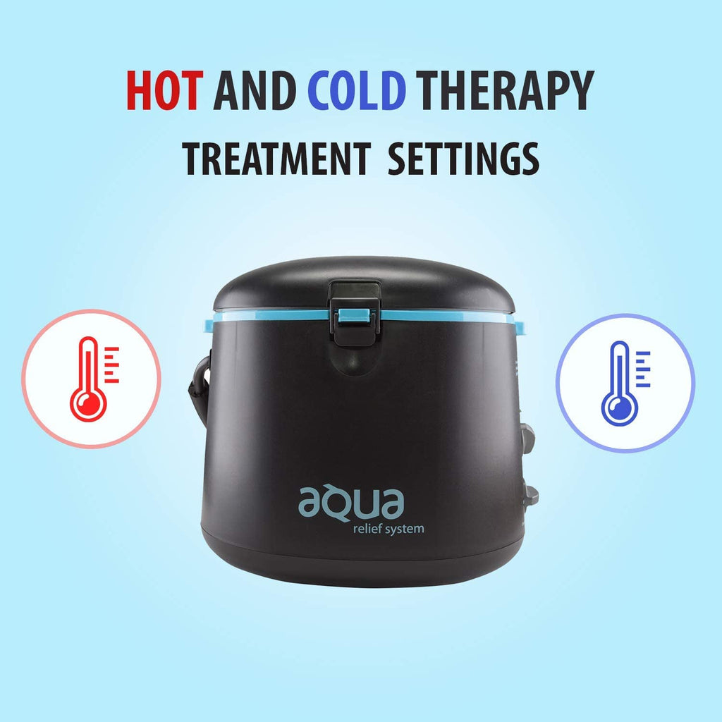 Cold Water Therapy and Hot Water Therapy System - Circulating Personal Heat/Cooling Device by Aqua Relief (ARS w/Back Pad)