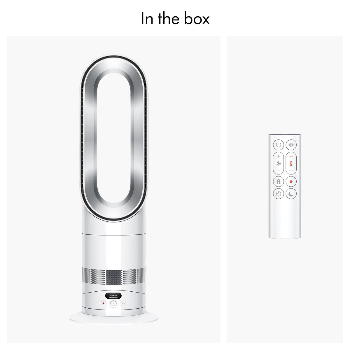 Dyson Hot+Cool™ HF1 Rapid React heater fan (White/Silver)