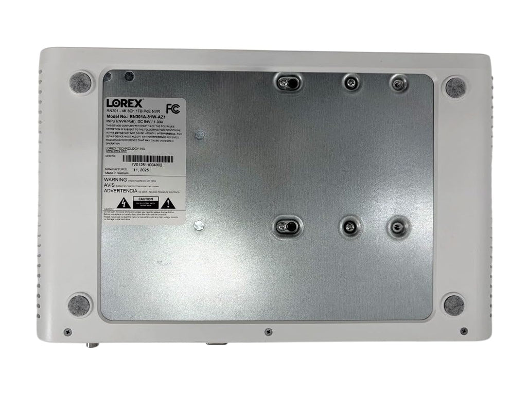 Lorex Connect App | V-Series | 8Ch 4K NVR System | 7 V3 Bullet IP Cameras