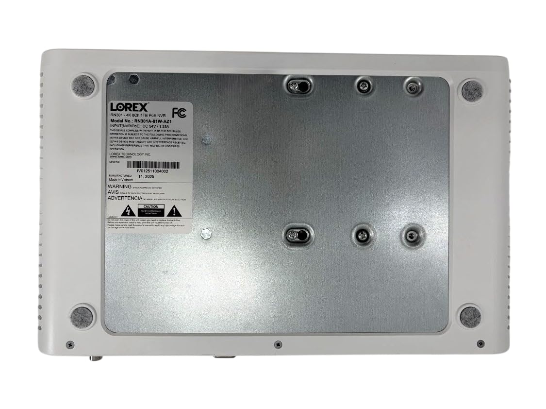 Lorex Connect App | V-Series | 8Ch 4K NVR System | 7 V3 Bullet IP Cameras