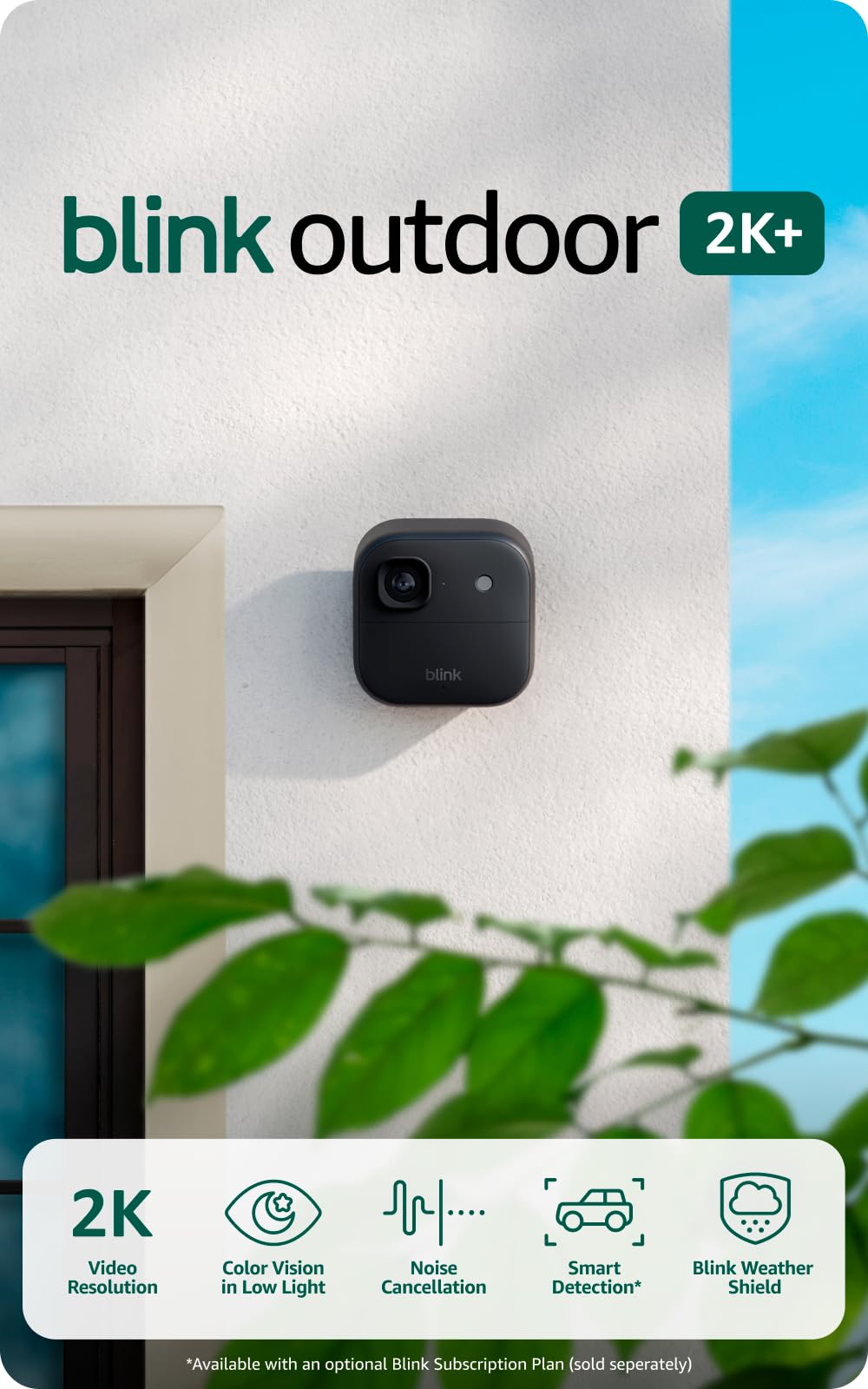 Blink Wired Doorbell 2K+ (all-new) and Outdoor 2K+ (newest model) — 2K video, enhanced audio. Sync Module Core included - 5 Cameras + Video Doorbell - (Black)