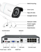 REOLINK 8CH 4K/8MP Security Camera System with 2TB HDD RLK8-800B6