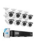 ZOSI 3K Lite Wired Security Camera System Outdoor, 8 X 2MP Cameras, 1TB HDD