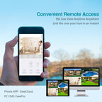 5MP Wireless Security Camera System, Wired Plug-in Powered, 1TB HDD
