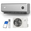 Upstreman 12000 BTU Mini Split AC/Heating System, 230V Silver Mini Split Air Conditioner, 20 SEER2 Ductless Split AC, Energy Efficient Inverter, WiFi Control, with Mounting Bracket, Up to 750 Sq.Ft