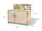 LOVEVERY, The Real Life Play Kitchen with Fresh, Drinkable Running Water, Plus Toddler Recipe Book, Birthday Gift for 18 Months to 5+ Years