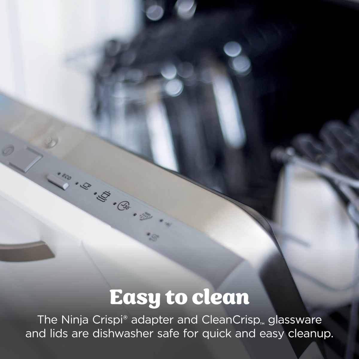 Ninja Crispi Glass Air Fryer, 4-in-1, Grey, FN101GY