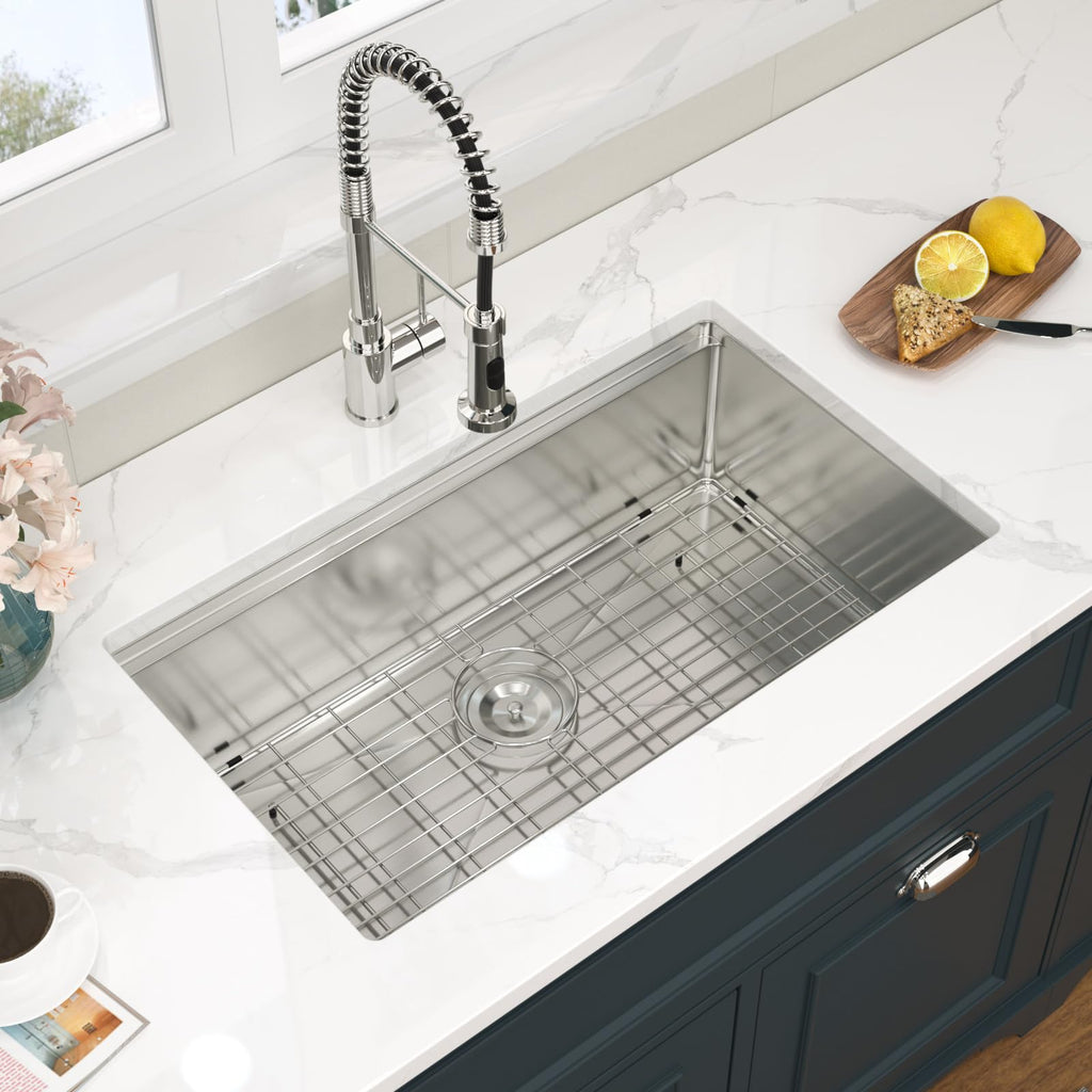 30 Inch Undermount Kitchen Sink Workstation Stainless Steel