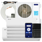 DELLA 55K BTU 5 Zone Mini Split AC (3x9K+2x18K), 22.5 SEER2, for 3200 Sq Ft