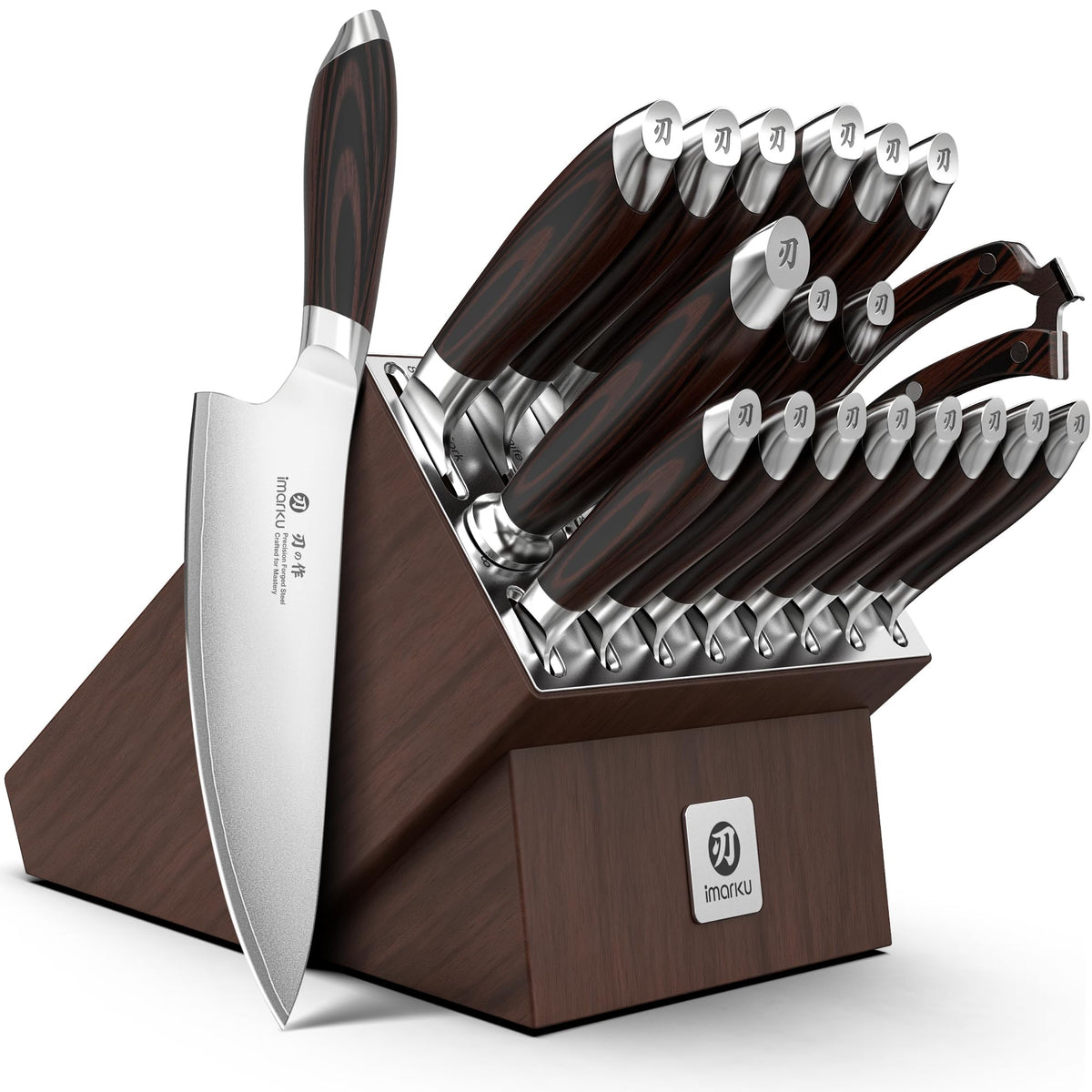 Imarku 14-Piece Japanese Gyutou Stainless Steel Kitchen Knife Set