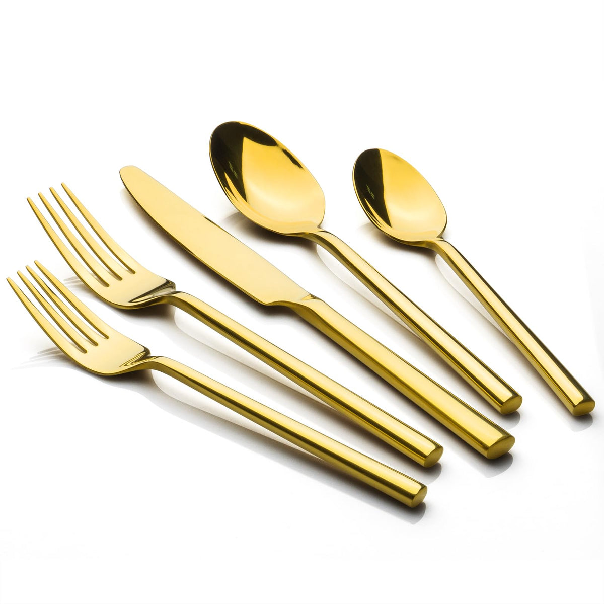 Potter 65-Piece Forged Silverware Set, Service for 12 – Premium Stainless Steel Flatware Set, Modern Design with Satin Finish, Ideal for Home, Kitchen, Party, Camping