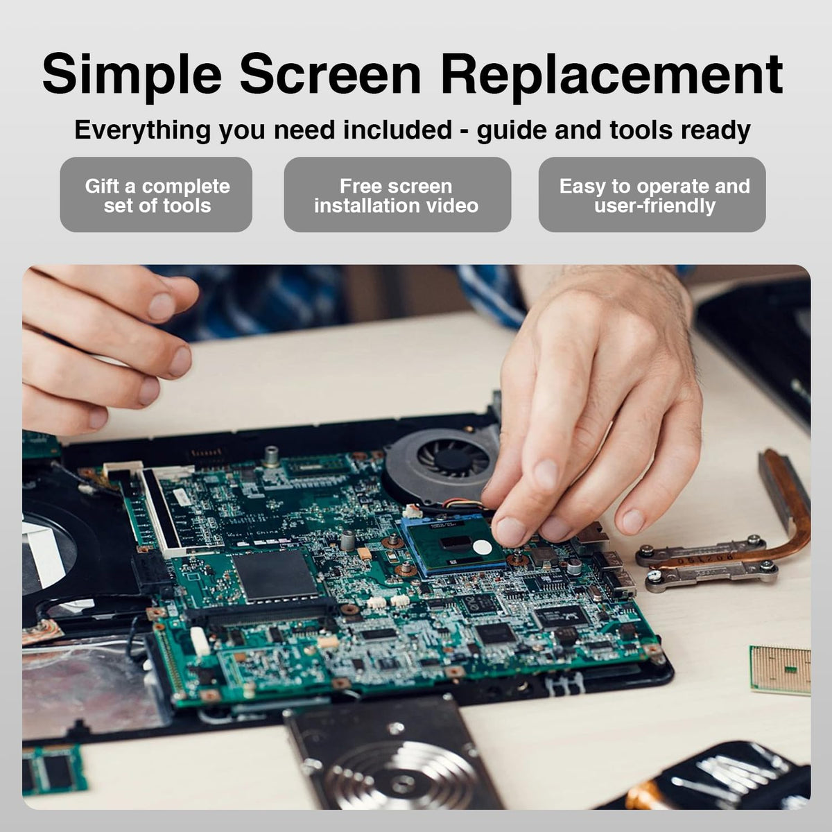 10.9" LCD Screen Replacement for iPad 10th 11th Generation with Repair Kit (not Touch Glass), Specialized for Repair Shops, Factory Direct Supply, Model: A2696 A2757 A2777 A3354 A3355 A3356