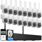 CAMCAMP Home Security Camera System Wireless Outdoor WiFi 5G 24/7 Recording