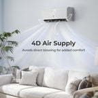 COSTWAY 9000 BTU Mini Split Air Conditioner, with Heat Pump