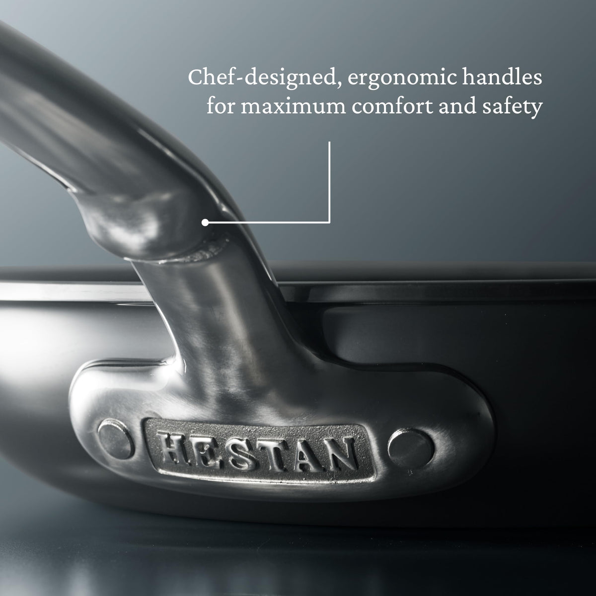Hestan NanoBond Molecular Titanium Stainless Steel 10-Piece Cookware Set - PFAS-Free - Induction Compatible, Dishwasher Safe, Oven & Grill Safe to 1050F, Handcrafted in Italy