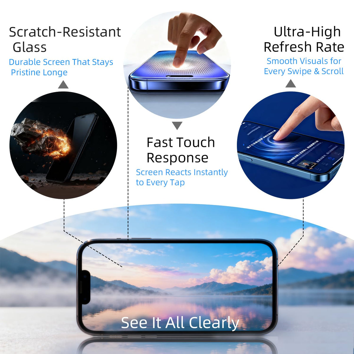LCD LCD Display Compatible with Apple iPad Pro 11 (2020) / 2nd Gen 2020 Screen Pantalla Touch Digitizer Replacement [with Fingerprint] with Repair Tool kit