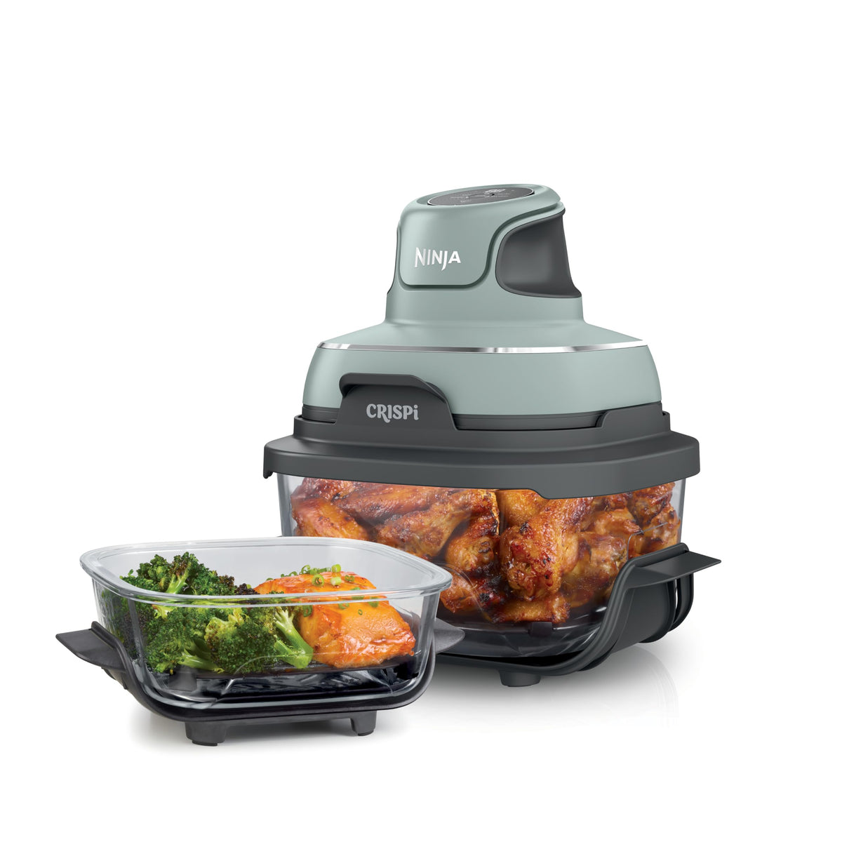 Ninja Crispi Glass Air Fryer, 4-in-1, Grey, FN101GY