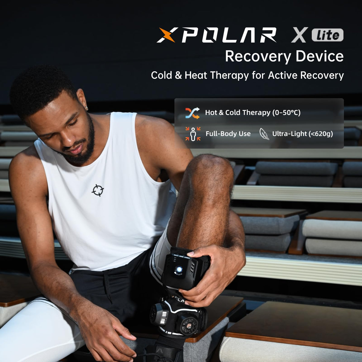 X Lite Recovery Wrap for Knee,Shoulder,Elbow,and Ankle – Cold and Hot Therapy for Muscle Relief and Inflammation – Rechargeable & Portable Pain Recovery Device