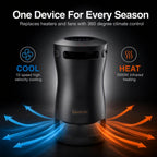 EdenPURE 360 Super Climater – Infrared Heater and Cooling Fan with 360° Airflow – Energy Efficient, Portable, Remote Controlled, and Quiet for All-Season Use in Home, Office, or Living Spaces