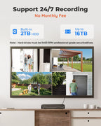 REOLINK 8CH 5MP PoE Security Camera System with 2TB HDD RLK8-410B4-5MP