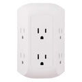 GE Pro 6-Outlet Extender, Surge Protector, Spaced Wall Tap, Side-Access (Pack of 8)