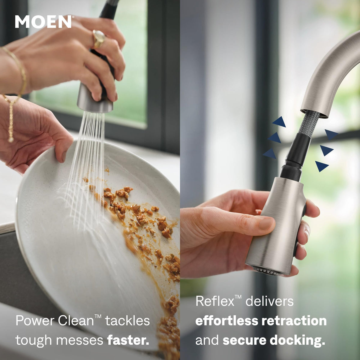 Moen Essie Pulldown Kitchen Faucet, Spot Resist Stainless, 87014SRS