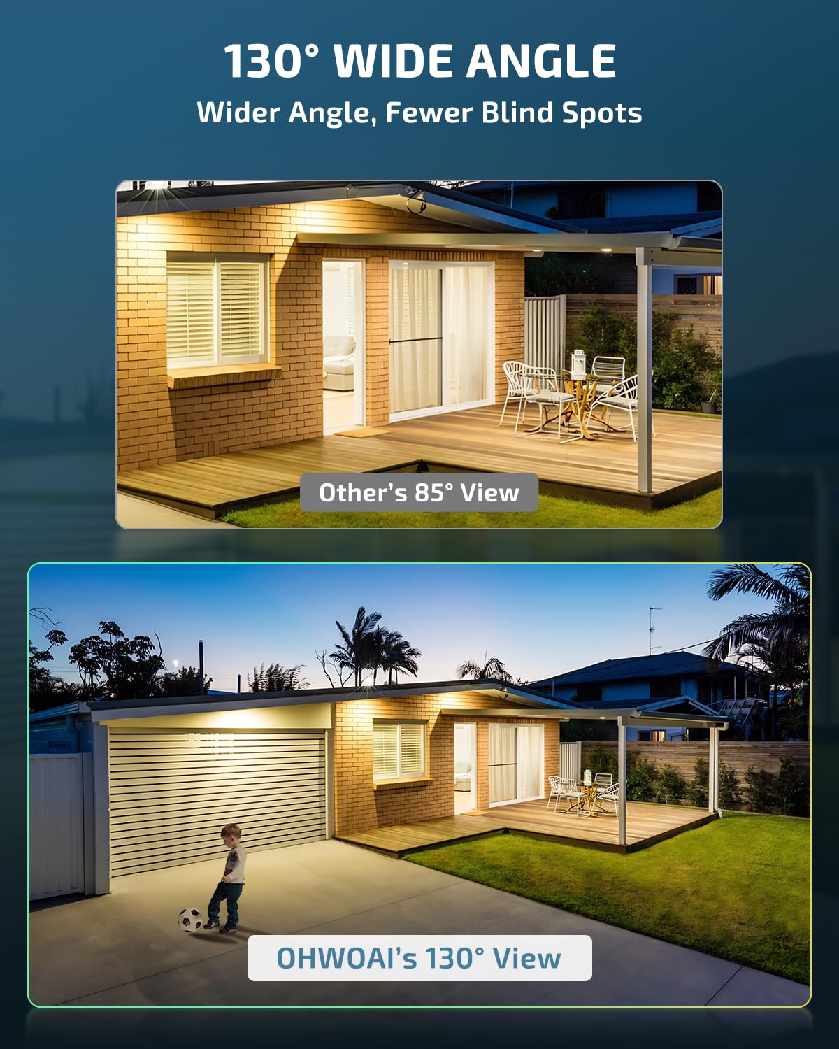 4K PoE Security Camera System Outdoor, Wired PTZ Video Surveillance Systems