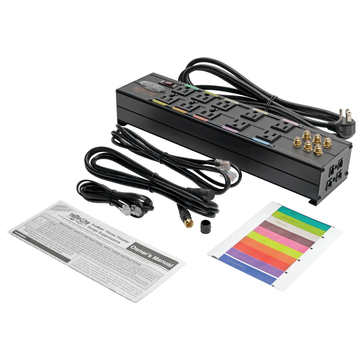 Eaton Tripp Lite HT10DBS Heavy Duty Isobar Metal Surge Protector 10 Outlets