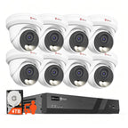 Anpviz 8CH 4K PoE Security Camera System, 6pcs 8MP Wired PoE IP Cameras