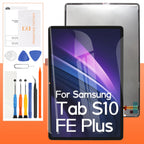 for Samsung Galaxy Tab S10 FE Plus Screen Replacement SM-X620, SM-X626, SM-X626B 13.1" LCD Display Touch Screen Digitizer Full Assembly,with Tools (Black)