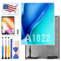 LCD Screen Replacement for iPad 5 2017 A1822 A1823 LCD Display Matrix Touch Sensor Screen Digitizer Assembly Repair Parts Kits with Home Button & Free Tools Set 9.7inch (Not for Air) (Black)
