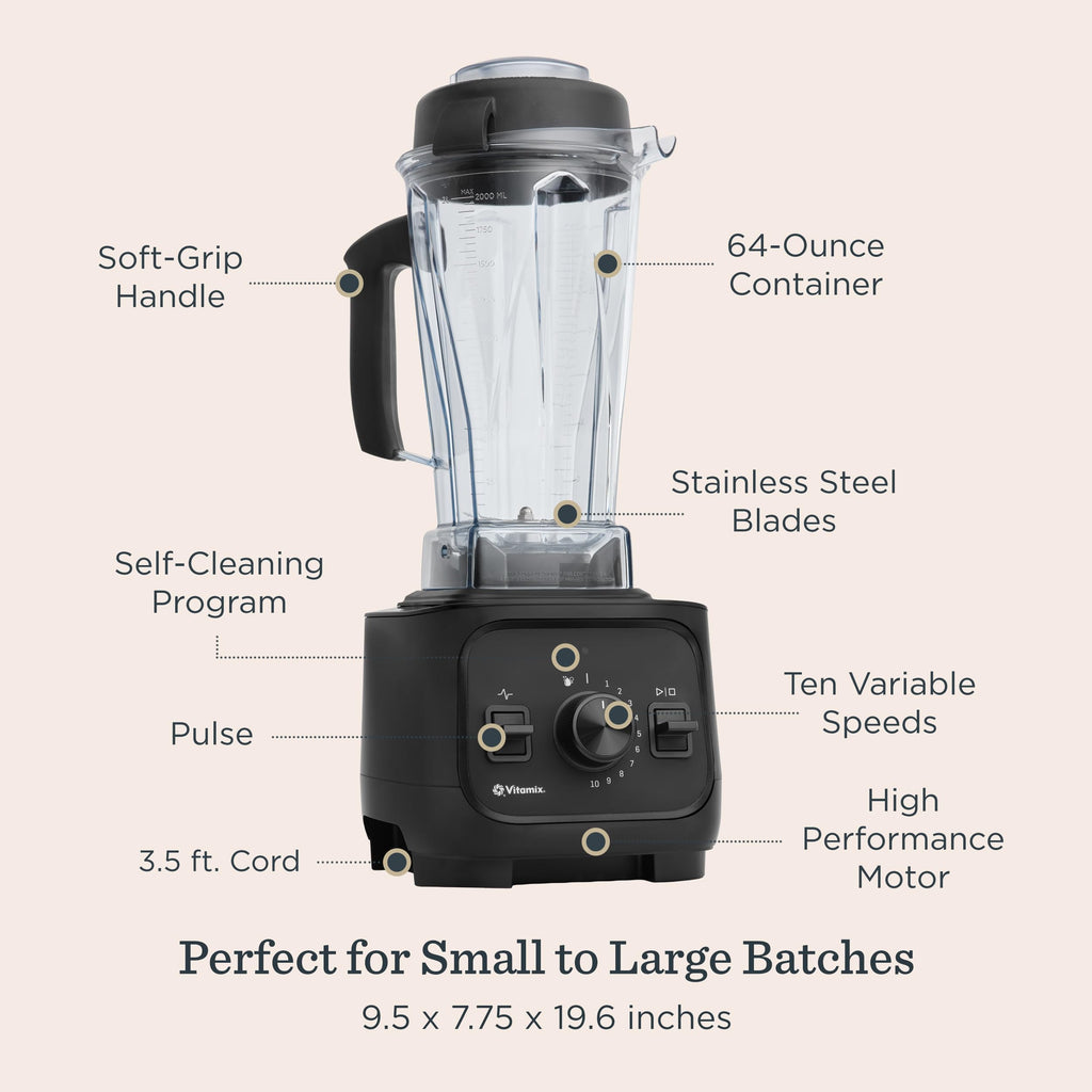 Vitamix VX1 Professional-Grade Blender, 64 oz. Container, Black