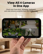 VIRTAVO 2K Security Cameras Wireless Outdoor, Battery Powered, 4pack