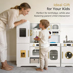 Interactive Wooden Play Kitchen for Kids