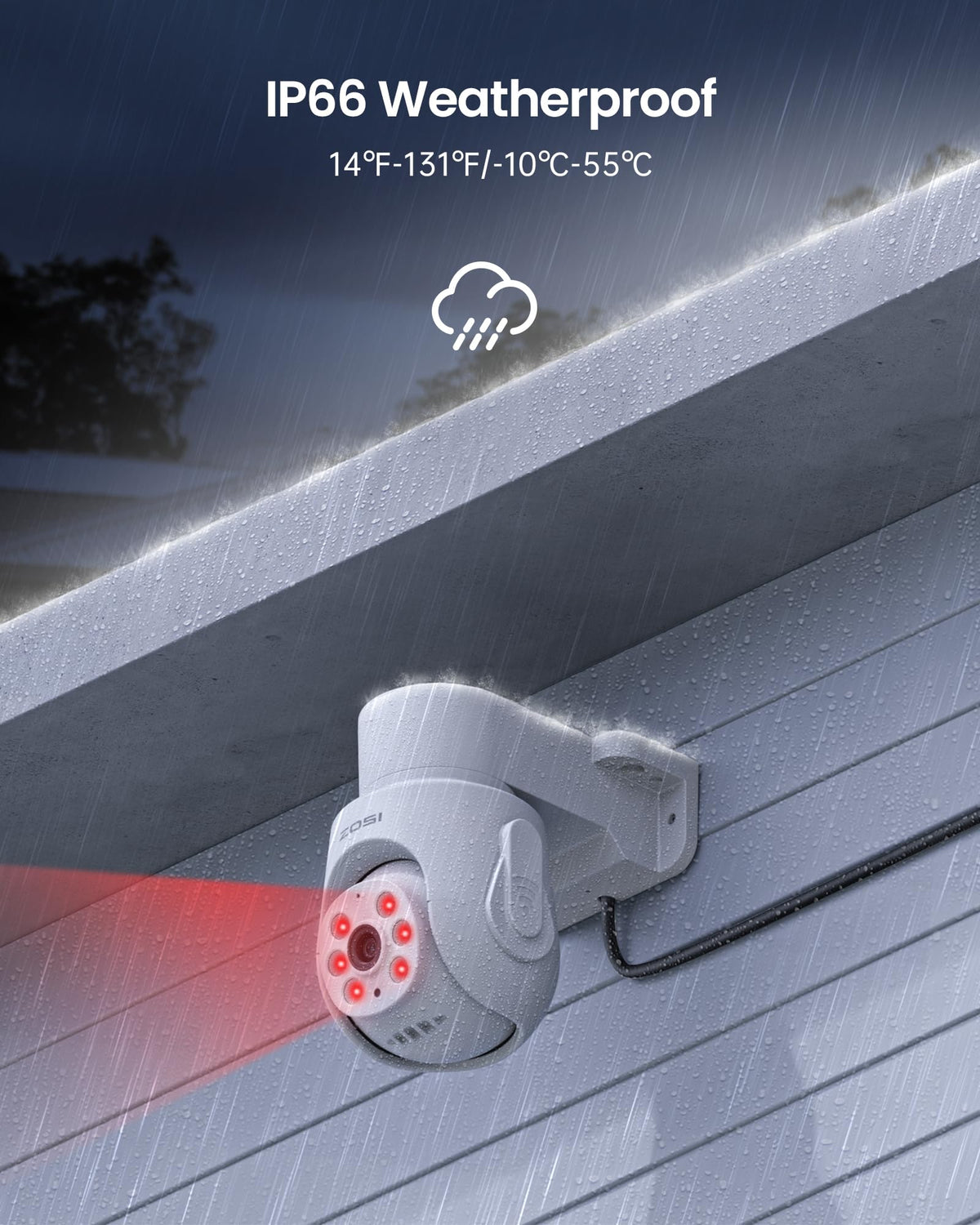 ZOSI 5MP Wired Security Camera System, 8pcs 3K Pan/Tilt Cameras, 1TB HDD
