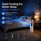 Hiluce All Season Bladeless Fan, 1400W Space Heater & 40W Tower Fan Combo