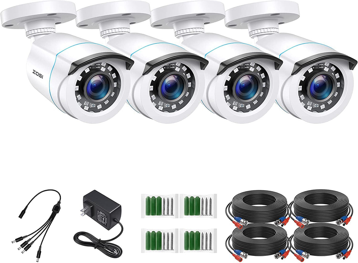 ZOSI 3K Lite Wired Security Camera System Outdoor, 8 X 2MP Cameras, 1TB HDD