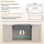 30 Inch Undermount Kitchen Sink Stainless Steel