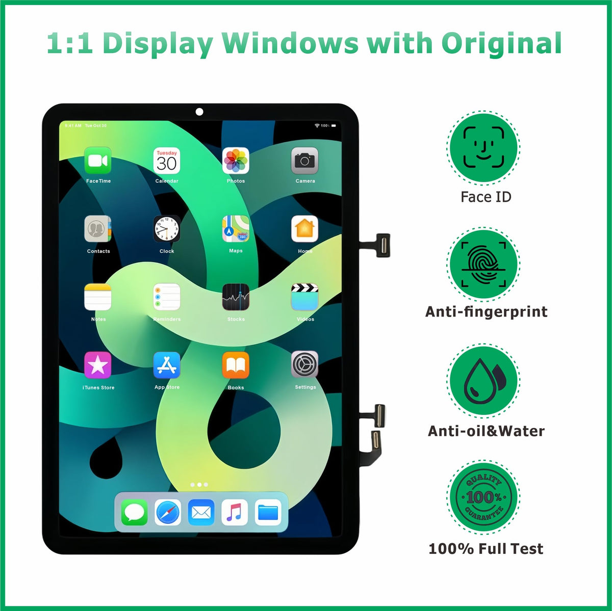ZTR for iPad Air 4 4th Gen (2020) 10.9” Screen Replacement LCD Display for A2324 A2316 A2325 A2072 Touch Screen Digitizer Full Assembly with Tools