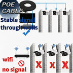 PoE Security Camera System Surveillance NVR Kits, 4pcs Cameras with Person/Pet/Vehicle Detection for 24-7 Recording（500GB HDD Inside）