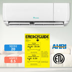 YITAHOME 12000 BTU Mini Split AC/Heating System, Ductless Mini Split Air Conditioner Heat Pump,115V 20 SEER2 Energy Efficient Inverter AC Unit,Wifi Enabled Compatible with Alexa for Apartment, Garage