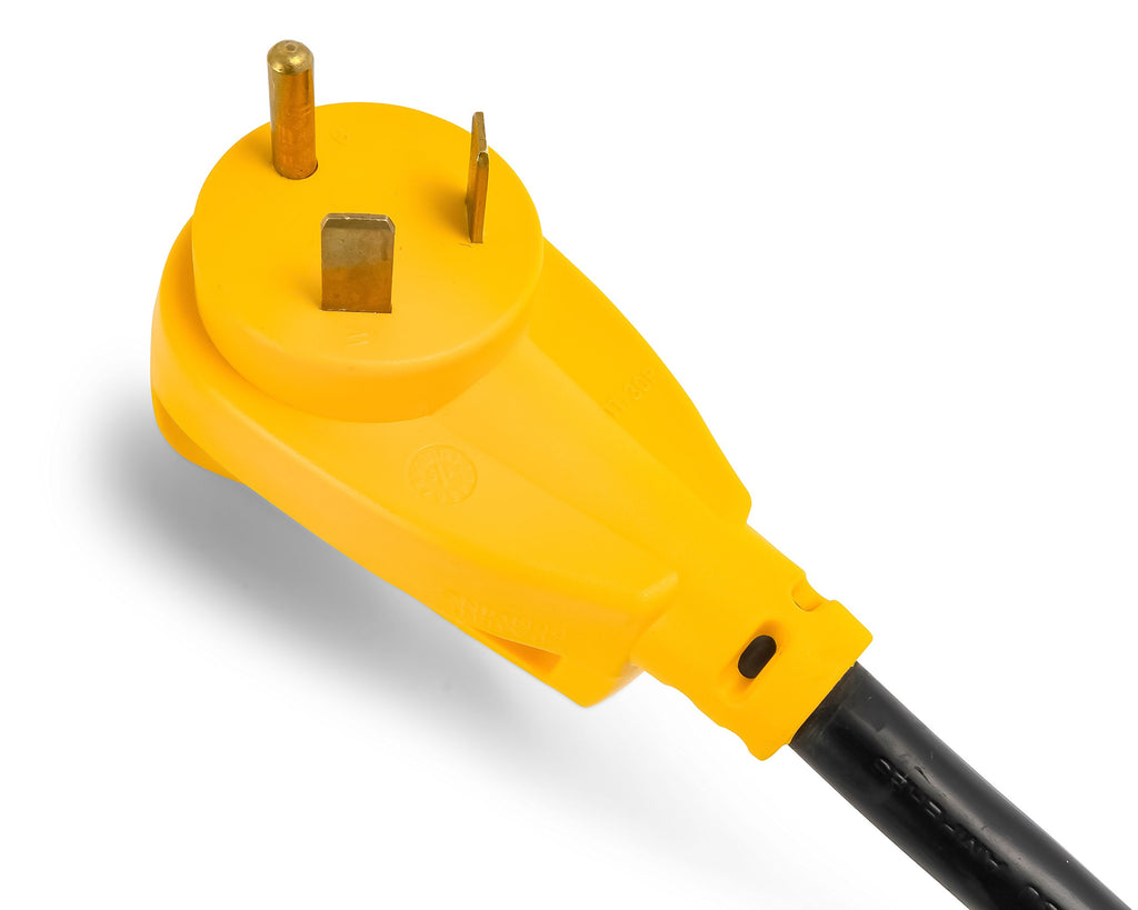 Camco Power Grip Camper/RV 30-Amp Voltage Protector - Features Integrated Surge Protection of Up to 2,800 Joules & Diagnostic LEDs Indicate Wiring Faults (55301)