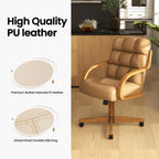 D9520 6pc Swivel Tilt Kitchen Dining Chair - Taupe-Chestnut