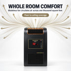 EdenPURE GEN21 Infrared Heater Wall Hugger w/Bladeless Cooling Fan, 1500W