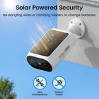 aosu 2K QHD Solar Security Cameras Wireless Outdoor System, 4-Cam-Kit