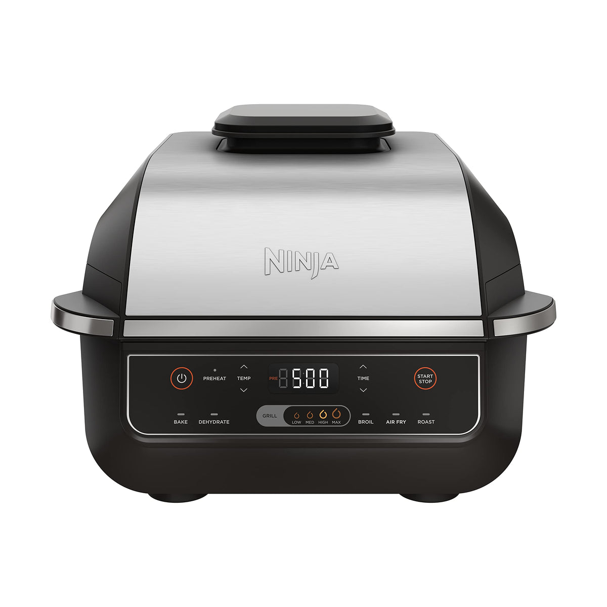 Ninja Foodi Smart 6-in-1 Indoor Grill & Air Fryer, 4 Qt, Black/Grey, FG551