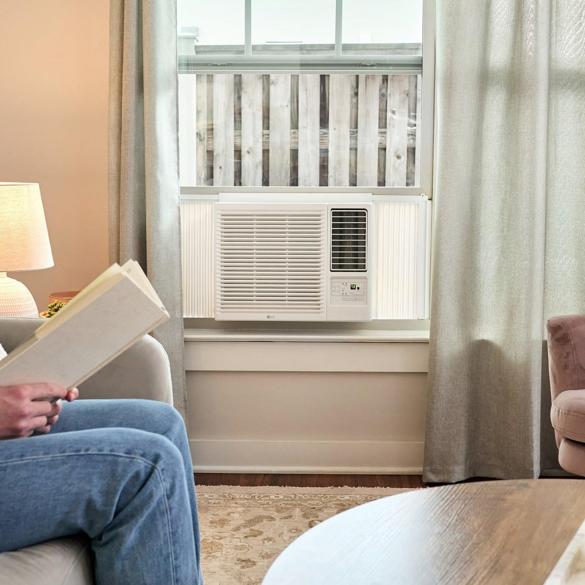 LG 18,000 BTU Window AC with Heat, WiFi & Remote, Voice Control, 230V
