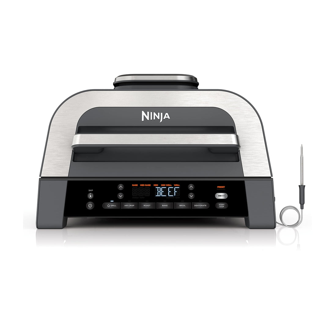 Ninja Foodi Smart 6-in-1 Indoor Grill & Air Fryer, 4 Qt, Black/Grey, FG551